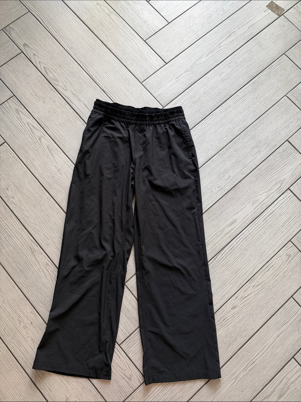 Woman’s Prana Black Elastic-Waist Track Pants